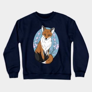 Springtime Fox Crewneck Sweatshirt